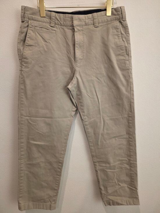 Theory Pants - Theory Tailored Khaki Beige Chino Pants / Trousers – Designer Minimalist Style